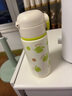 富光保溫杯大容量一蓋雙飲水杯女生316L防漏便攜學(xué)生茶杯兒童寶寶杯子 500ml蘋(píng)果綠【一蓋雙飲+316L】 曬單實(shí)拍圖