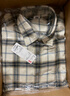 優(yōu)衣庫驚喜價(jià)男裝法蘭絨格子襯衫長(cháng)袖襯衣481225 480769 480770 481225/30淺米色 M 曬單實(shí)拍圖