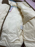 坦博爾羽絨服女短款翻領韓版寬松女士燈芯絨外套TD236266 黃油蜜 160  曬單實拍圖