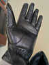 嫵（WOO）手套新款觸屏山羊皮真皮男士冬季保暖加絨加厚防風(fēng)防寒騎行開(kāi)車(chē) 鄂皮三紋【山羊皮可觸屏*禮袋盒裝】*暖絨里 M 曬單實(shí)拍圖