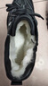 意利·零度潮輕奢男鞋棉鞋男冬季新款加絨保暖真皮羊毛一體高幫防滑休閑皮鞋子 黑灰色羊毛 【品牌男鞋】限量款 41 (255mm) 【標準皮鞋碼】 曬單實(shí)拍圖