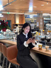 蝶嬌諾（DIEJIAONUO）連衣裙女裝2025年秋季新款韓系小香風(fēng)千金感氛圍感穿搭女套裝復古 黑灰套裝+腰帶 M 曬單實(shí)拍圖