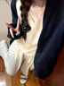 斐特瑪【撤柜精品】羊毛衫質(zhì)感針織打底衫女2025新款春秋冬內搭毛衣女士 原絨米 M 曬單實(shí)拍圖