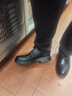 廚王廚師鞋廚房防滑工作鞋舒適商務(wù)休閑婚禮皮鞋百搭男士正裝鞋2332 曬單實(shí)拍圖
