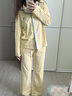 貓人純棉女士睡衣2025新款100全棉春秋季長(cháng)袖長(cháng)褲甜美寬松家居服套裝 黃條紋小狗 【100純棉柔軟舒適】 L 【158-165CM/100-120斤】 曬單實(shí)拍圖