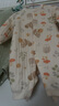 婧麒（JOYNCLEON）嬰兒衣服秋冬連體衣純棉新生兒季男女寶寶夾棉保暖對開(kāi)哈衣服爬服 中開(kāi)星月蒼綠 66cm 3-6個(gè)月，體重6.8-8.9kg 曬單實(shí)拍圖