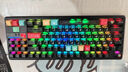 狼蛛（AULA）F87Pro V2客制化無(wú)線(xiàn)機械鍵盤(pán) 藍牙/2.4G/有線(xiàn)三模連接 全鍵熱插拔gasket結構電競游戲辦公鍵盤(pán) F87ProV2超神版【流星軸】黑霧透+熱升華 曬單實(shí)拍圖