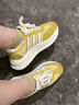 圖瓦西黃色阿甘鞋女2026春季新款華夫條紋小個(gè)子增高厚底德訓運動(dòng)老爹鞋 米黑色 37 (235mm) 曬單實(shí)拍圖