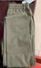 YIMINGCI休閑褲男2025新款秋冬寬松直筒長(cháng)褲男士工裝純棉運動(dòng)加絨褲子男款 6023軍綠色 常規 M 推薦90-110斤 曬單實(shí)拍圖