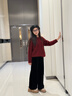 優(yōu)優(yōu)1點(diǎn)（Yoyo one）女童闊腿褲春秋2025新款兒童金絲絨褲子加厚直筒褲中大童黑色加絨 15191黑色【春秋款不加絨】 160 160cm 曬單實(shí)拍圖