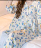 浪莎25年春夏新款綿綢睡衣夏季薄款舒適透氣女家居服套裝寬松大碼睡衣 曬單實(shí)拍圖