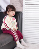 WVD大牌童裝女童套裝衛(wèi)衣春秋寶寶兩件套2025新款兒童運動裝女孩洋氣 杏色套裝 100cm 均碼 曬單實拍圖
