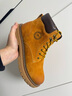 駱駝（CAMEL）【王俊凱同款】馬丁靴加絨鞋秋冬2025新款大黃靴戶(hù)外工裝登山靴 G13W379132 金黃色 44 曬單實(shí)拍圖