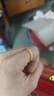 中銀億金菱紋黃金戒指女男款足金古法素圈活口結婚三金生日禮物送女友老婆 古法足金戒指女款 金重約3.8g 曬單實(shí)拍圖