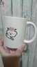 生日禮物女生可愛(ài)貓咪陶瓷馬克杯帶蓋情侶水杯送閨蜜創(chuàng  )意實(shí)用杯子 花束愛(ài)心狗【單杯】 1個(gè) 350ml 曬單實(shí)拍圖