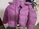 波司登25新款泡芙加厚羽絨服女童短款90絨5A抗菌絨連帽保暖外套 覆盆子紅1897 130 /64 約 115-130cm 26kg卡碼拍大 曬單實(shí)拍圖
