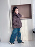 坦博爾羽絨服男女童短款可脫卸帽秋冬保暖外套25年新款5530313D 咖色160 曬單實(shí)拍圖