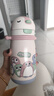 babycare兒童保溫杯嬰幼兒學(xué)飲寶寶吸管杯316L不銹鋼保溫杯幼兒園保溫水壺 贈直通吸嘴- 背帶款萊莎粉-450ml 曬單實(shí)拍圖