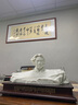 莫尼森（MOREISAN）陶瓷雕毛主席橘子洲頭像擺件辦公室桌面酒柜裝飾品送長(cháng)輩商務(wù)禮物 白瓷毛主席橘子洲頭偉人擺件【大號】 曬單實(shí)拍圖