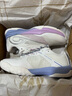 喬丹羽速運動(dòng)鞋羽毛球鞋男綜訓鞋輕量舒彈緩震穩定耐磨防滑 喬丹白/銀色 -女 36 曬單實(shí)拍圖