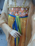 重回漢唐長(cháng)安渡原創(chuàng  )唐制齊胸破裙套裝國風(fēng)漢服女款春夏 上淺黃下橘黃齊胸套裝/預售45天 L 165 曬單實(shí)拍圖