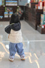 巴拉巴拉童裝兒童羽絨服寶寶女童男童2025年冬季保暖外套寶寶上衣萌趣輕薄 黑白小狗-白鴨絨 100 充絨量42g 適合2-3歲 曬單實拍圖