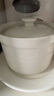 貝瑟斯 陶瓷碗燉盅 湯碗隔水燉盅內膽蒸蛋粥燕窩盅罐餐具帶蓋勺碟420ml 曬單實(shí)拍圖