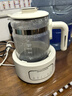 摩飛電器（Morphyrichards）全玻璃養生壺家用燒水壺多段控溫電熱水壺極速風(fēng)冷恒溫壺沖奶泡奶機MR5602 1.2L 椰奶白 曬單實(shí)拍圖