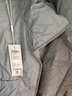 GXG男裝 潮流暗紋壓印羽絨服短款面包服外套 23冬 灰藍色 175/L 曬單實(shí)拍圖