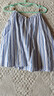 初語(yǔ)南法度假風(fēng)條紋吊帶女2025夏季新款萊賽爾寬松顯瘦上衣 藍色條紋 XL 曬單實(shí)拍圖