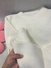 妙奕嘉白色套頭毛衣女士針織衫女裝上衣學(xué)院風(fēng)外穿毛衣冬天內搭打底毛衣 韓系軟糯毛衣【白色】均碼（建議80-120斤） 曬單實(shí)拍圖