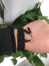 施華索尼亞天然黑曜石手串108顆佛珠男女冰種黑曜石轉(zhuǎn)運(yùn)珠多圈手鏈護(hù)身符 天然【烏金黑曜石】6mm 曬單實(shí)拍圖