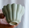 聚森德化窯青釉纏枝蓮茶杯玉潤持握杯底持穩唇適茶席傳統浮雕不吸茶性 宋青-佛手主人杯 曬單實(shí)拍圖