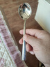 膳大皇（SHDO）德國316不銹鋼圓勺長(cháng)柄湯勺吃飯勺家用咖啡攪拌勺加深調羹厚湯匙 316L圓勺大號2支【19.5*4.5cm】 曬單實(shí)拍圖