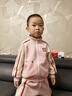 迷你巴拉（minibala）運動長袖套裝男女寶兒童復(fù)古學(xué)院休閑寬松長褲兩件套【入園套】 曬單實拍圖