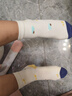LangSha兒童襪子夏季薄款棉襪男童透氣網眼男孩中大童夏天防臭運動襪子 顏色混搭【小奶牛5雙裝】9002 均碼 18-20cm（適合27-33鞋碼） 曬單實拍圖