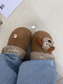 天美意絨絨拿鐵厚底加絨保暖勃肯毛毛鞋棉鞋女雪地靴短靴子2025冬新款 滿(mǎn)幫款-棕色 36 曬單實(shí)拍圖