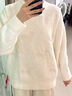森馬（Semir）毛衣女冬季oversize小狗提花圓領軟糯毛衫慵懶風上衣101724107028 曬單實拍圖