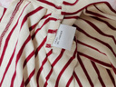 真維斯女裝夏季新款  復古簡(jiǎn)約條紋圓領(lǐng)寬松長(cháng)袖T恤上衣女XB 紅色8200 L 165/88A 曬單實(shí)拍圖
