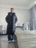 森馬（Semir）羽絨服女冬長(cháng)款開(kāi)叉90絨子黑色防潑水連帽保暖休閑百搭鵝絨服 黑色（灰鵝絨）90001 M 曬單實(shí)拍圖