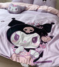 無(wú)印良品100%全棉四件套甜甜庫洛米 純棉床上用品兒童卡通三麗鷗被套200*230cm 曬單實(shí)拍圖