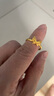 周大生黃金戒指足金精美蝴蝶戒指活口可調節(jié)送女友老婆情人節(jié)禮物 約2.2g 曬單實拍圖