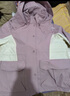 森馬（Semir）[陳都靈同款]四防外套女中長(zhǎng)款寬松撞色防護(hù)夾克秋裝通勤戶外上衣 【明星同款】紫白色調(diào)00471 L 曬單實(shí)拍圖