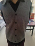 恒源祥100%純羊毛背心男士中老年爸爸裝無(wú)袖坎肩v領(lǐng)羊毛衫馬甲開(kāi)衫毛衣 灰色 165-M推薦100-120斤 曬單實(shí)拍圖
