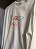 UR2025秋季新款女裝休閑撞色趣味動(dòng)物印花棉質(zhì)T恤UYY450297 本白 S 曬單實(shí)拍圖