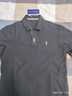 羅蒙（ROMON）純棉長(cháng)袖t恤男士高端刺繡polo.衫春秋新款寬松休閑翻領(lǐng)上衣打底衫 灰綠【100%全棉/抗皺/抗起球】 XL /175碼 【推薦135-155斤】 曬單實(shí)拍圖
