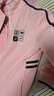 ZG-6高爾夫女裝球衣服套裝女士球服秋冬立領(lǐng)夾克粉色外套黑褲裙 粉色外套 M 曬單實(shí)拍圖