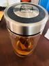 希諾（HEENOOR）雙層玻璃杯帶把手高檔泡茶杯子男家用辦公透明水杯XN-9321 435mL 曬單實拍圖