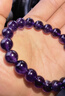 石玥珠寶收藏級10mm天然紫水晶手鏈本命年轉運珠九紫離火手串男女士款禮物 曬單實(shí)拍圖