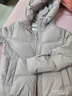 坦博爾羽絨服女短款連帽百搭秋冬小個(gè)子女士外套330332D 玫瑰灰 155  曬單實(shí)拍圖